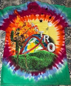 Travis Scott Astroworld 'Wish You Were Here' Tie-Dye Graphic T-Shirt